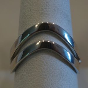 Sterling Silver (.925) Custom Made Double Bar Ring